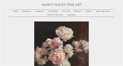 Desktop Screenshot of nancyhaleyfineart.com