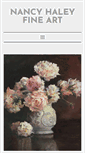 Mobile Screenshot of nancyhaleyfineart.com