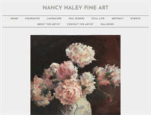 Tablet Screenshot of nancyhaleyfineart.com